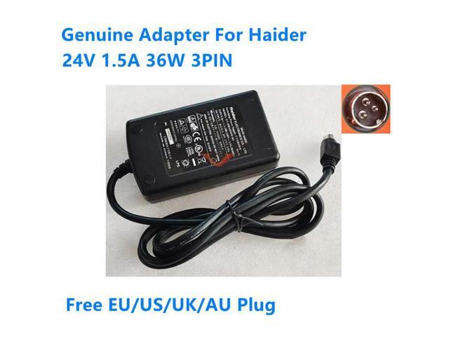 OIAGLH 24V 1.5A 36W 3PIN HDAD36W101 Power Supply AC Adapter For POS Printer Power Charger