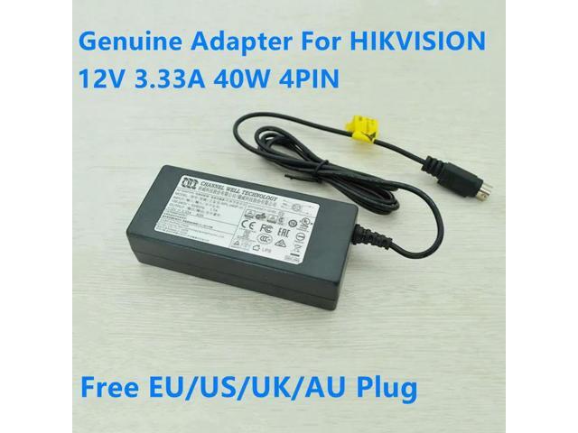 OIAGLH CWT KPL-040F-VI 12V 3.33A 40W 4PIN KPL-040F Power Supply Charger For Video Recorder AC Adapter