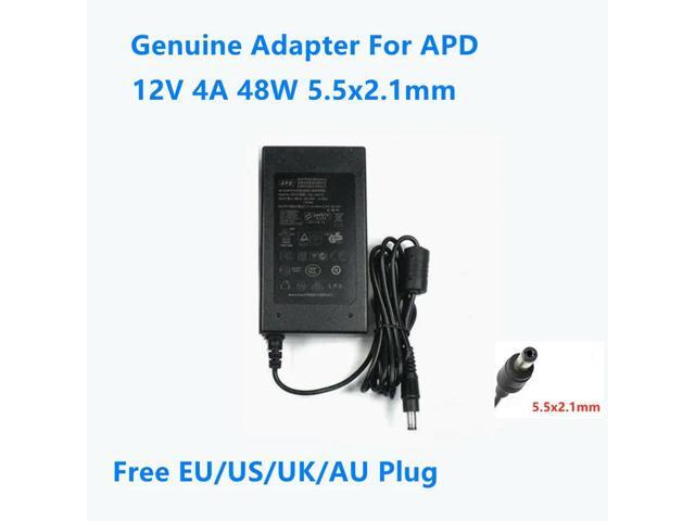OIAGLH 12V 4A 48W 5.5x2.1mm APD DB-48A12 Power Supply AC Adapter For Monitor Charger