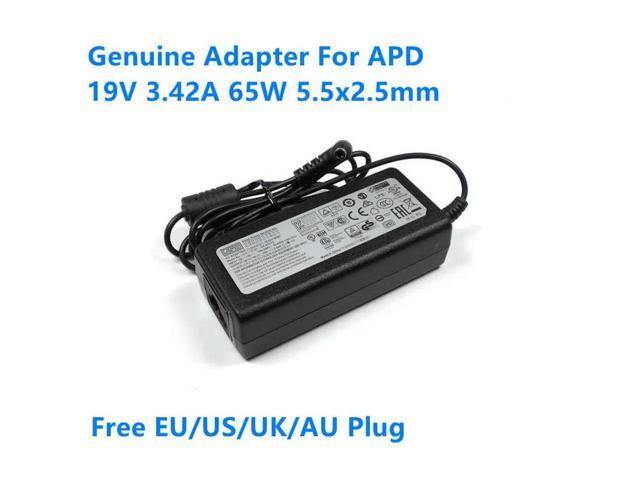 OIAGLH 19V 3.42A 65W 5.5x2.5mm DA-65C19 DA-65A19 AC Adapter For APD Laptop Power Supply Charger