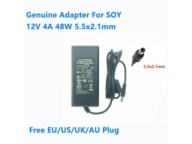 OIAGLH 12V 4A 48W 5.5x2.1mm SUN-1200400 SOY-1200400 AC Adapter For Monitor Power Supply Charger