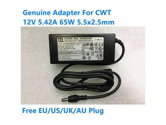 OIAGLH 12V 5.42A 65W CWT KPL-065F AC Adapter For Monitor Laptop Charger Power Supply