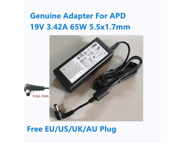 OIAGLH 19V 3.42A 65W 5.5x1.7mm APD DA-65C19 Power Supply AC Adapter For Laptop Charger
