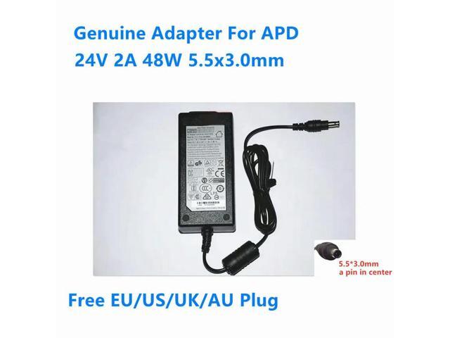 OIAGLH 24V 2A 48W 5.5x3.0mm DA-48M24 AC Adapter For APD Power Supply Charger