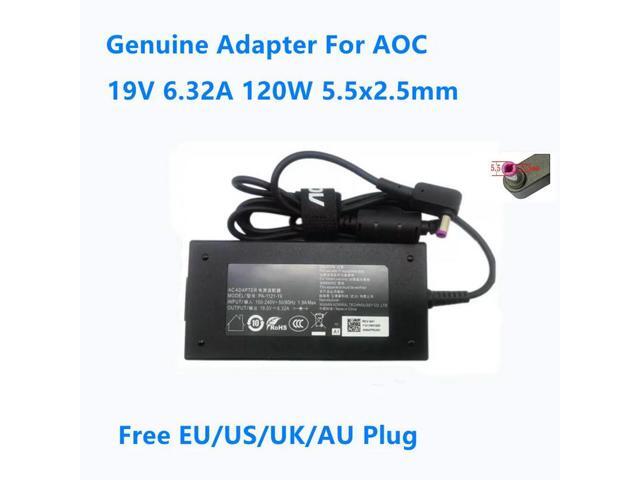 OIAGLH 19V 6.32A 120W 5.5x2.5mm PA-1121-19 Power Supply AC Adapter For Monitor Charger