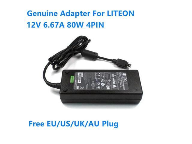 OIAGLH 12V 6.67A 80W 4pin LITEON PA-1081-01 AC Adapter For Laptop Power Supply Charger
