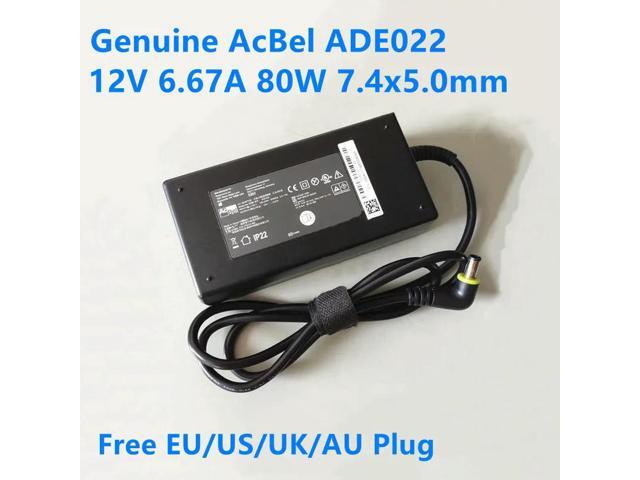 OIAGLH 12V 6.67A 80W 7.4x5.0mm AcBel ADE022 MDS-080AAS12 A Power Supply AC Adapter For Charger
