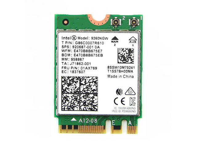OIAGLH 9260NGW 1730Mbp NGFF Dual Band 802.11ac Bluetooth 5.0 Wireless Card for 920687-001 01AX769 sony