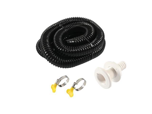 1-1/8 Inch Hose Bilge Pump Installation Kit for Boats - Hose, Thru Hull & Clamps photo