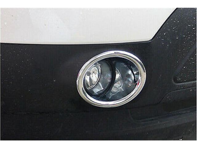 Paiying ABS Plastic Chrome Front Fog Light Lamp Cover Trimx2 For Ford Explorer 2011-2015