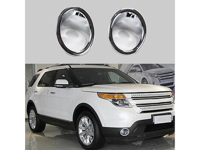 Yingshan Chrome Bumper Fog Light Cover Trim For Ford Explorer 2011-2015 Left + Right Side