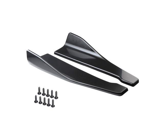 Paiying Pair 19 Inch Car Rear Bumper Wing Lip Side Skirts Panel Body Kit Black