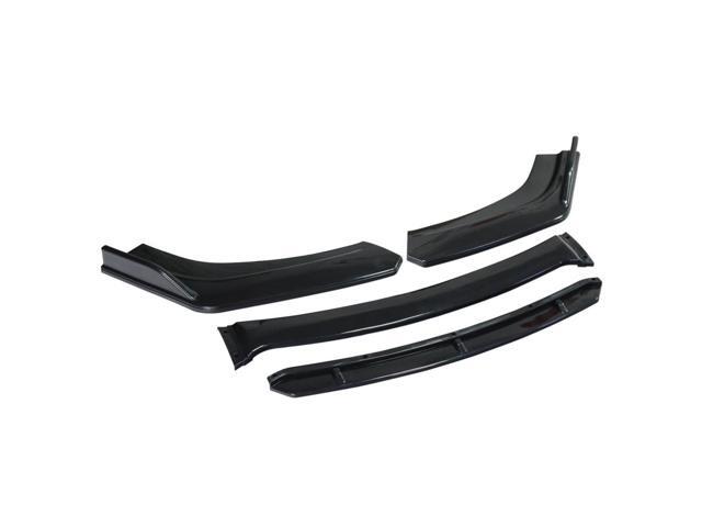 Paiying 4x Gloss Black Car Front Bumper Lip Splitter Spoiler Wing Body Kit USA
