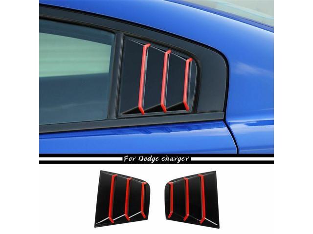 Paiying Car Window Scoop Side Louver Air Vent Cover With Trim For 2011-21 Dodge Charger
