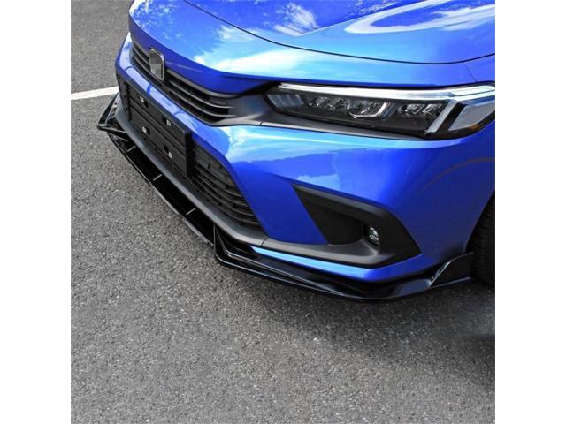 Paiying Glossy Black Front Bumper Lip Chin Body Kit For Honda Civic 4-Door 2022