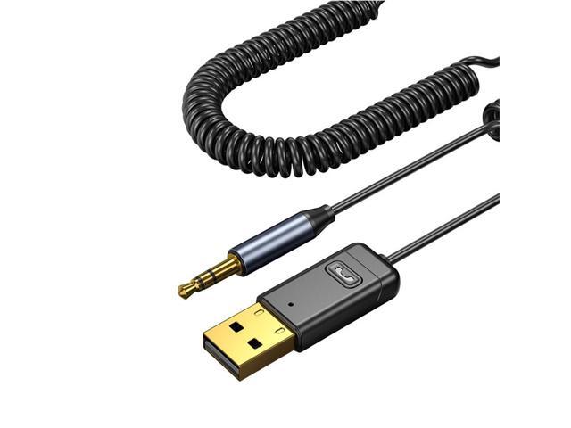 Yassdwbn USB AUX Cable Adapter Bluetooth 5.0 Audio Transmitter Receiver For Car PC TV New