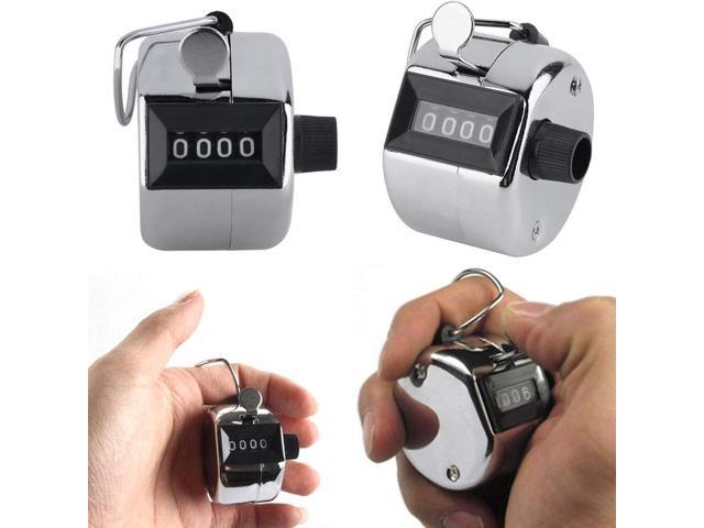 Lanfan 2PCS Portable 4 Digit Hand Held Number Click Golf Counter Tally Recorder