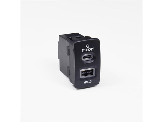 Paiying 18W Car Charger Qc3.0+Type-C Fast Charging For Honda Fit City Civic