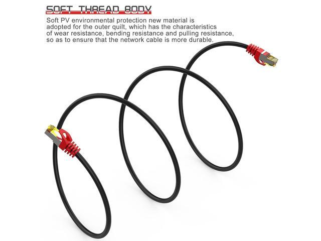 Cat 8 Ethernet Cable 20 ft,1.5ft 6ft 10ft 20ft 25ft 30ft 75ft 100ft 150ft 200ft Heavy Duty High Speed Network Internet Cable,26AWG 40Gbps...