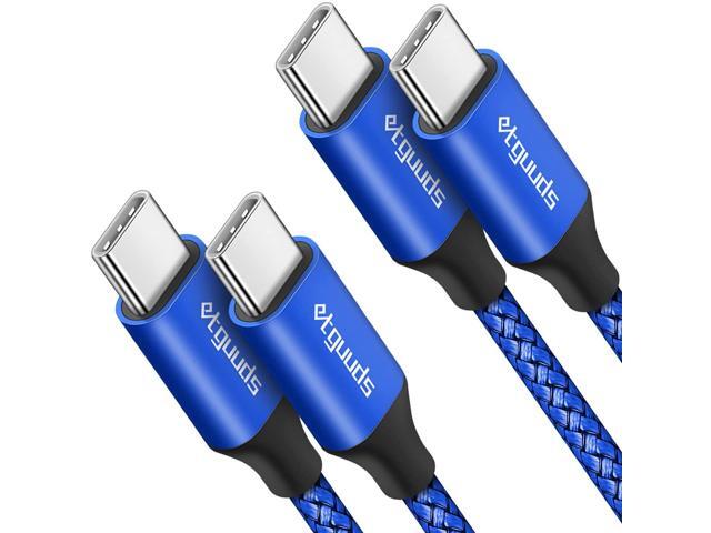 etguuds Long USB C to USB C Cable 10ft, 2-Pack, 60W USBC to USBC Cord, Type C to C Charger Cable Fast Charging for iPhone 15 Pro Max/Plus, for...