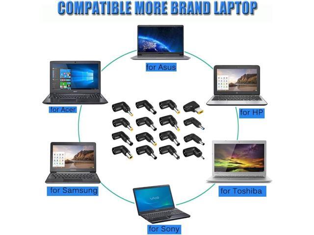 Gonine 90W Universal Laptop Charger, 110-240V AC to DC 19V 19.5V 20V 18.5V 15V 16V AC Power Supply Adapter, Compatible with HP Dell Acer Asus...