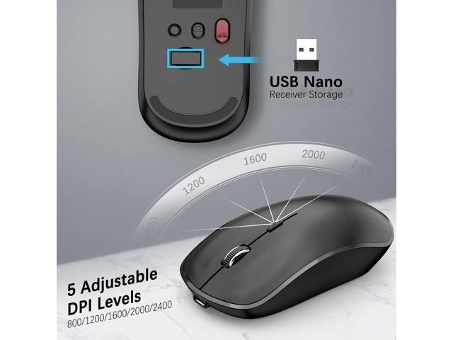 Rechargeable Wireless Keyboard and Mouse Combo- J JOYACCESS 2.4G Compact Quiet Slim Wireless Keyboard Mouse Combo for...