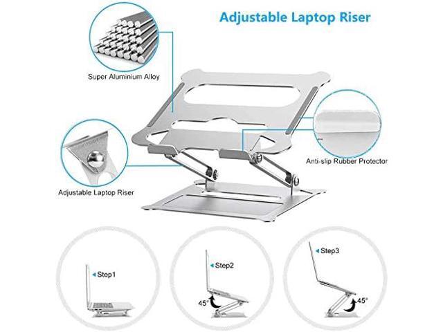 Laptop Stand,Suturun Ergonomic Detachable Computer Stand for Laptop Riser for Desk,Portable Aluminum Laptop Stand Riser Holder Notebook Stand...