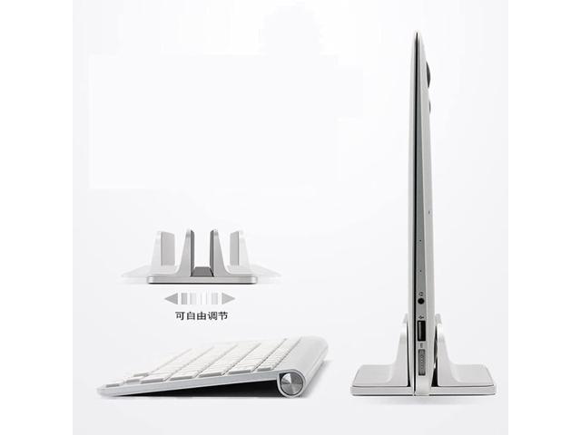 Acrebow Vertical Laptop Stand Holder, Desktop Aluminum Stand for MacBook with Adjustable Dock Size, Fits All MacBook, Surface, Chromebook and...