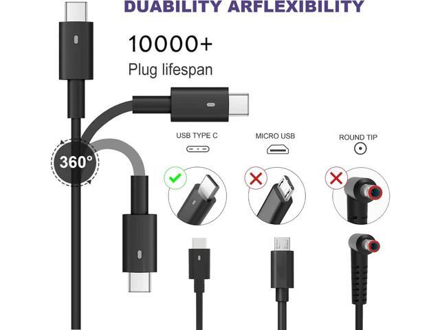 130W USB C Charger Compatible with Dell XPS 15 2in1 9575 9500 17 9700 Precision 5530 2in1 5550 5750 3560 Precision M3800 M2800 Inspiron 7347 7348...