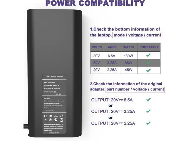 130W USB C Charger Compatible with Dell XPS 15 2in1 9575 9500 17 9700 Precision 5530 2in1 5550 5750 3560 Precision M3800 M2800 Inspiron 7347 7348...