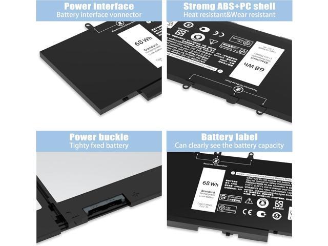 68WH GJKNX Battery Replacement for Dell Latitude 5480 5580 5490 5590 5280 5288 5488 5591 5491 5495 E5480 E5580 E5490 E5590 Precision 15 3520 3530...