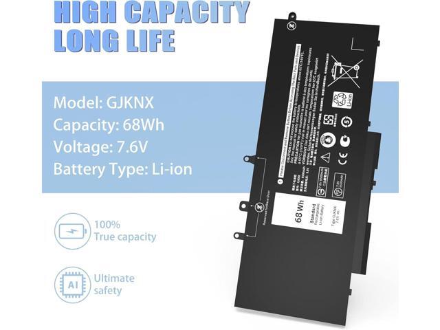 68WH GJKNX Battery Replacement for Dell Latitude 5480 5580 5490 5590 5280 5288 5488 5591 5491 5495 E5480 E5580 E5490 E5590 Precision 15 3520 3530...