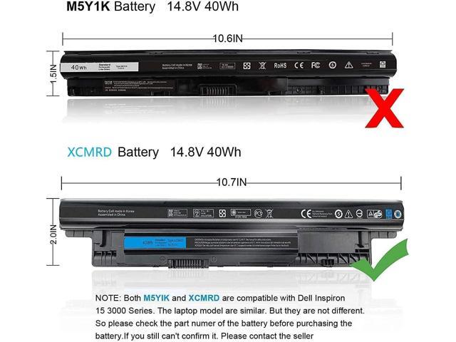 40Wh XCMRD 14.8V Battery for Dell Inspiron 15 3000 Series 3542 3543 3521 3537 3531 3541 17R 5721 5737 17-3737 3721 15R 5537 5521 14 3421 3437 14R...