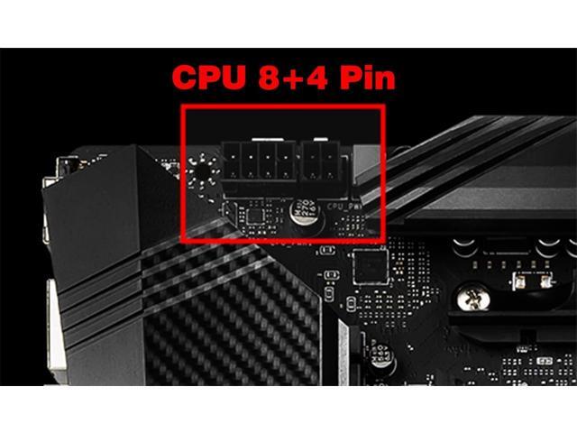 CPU 8 Pin Splitter ATX CPU 8 Pin Female to Motherboard CPU 8 Pin Male + CPU 4 Pin Male Power Supply Cable EPS 12V for Motherboard Converter Adapter...