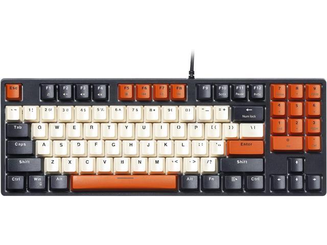 Havit Mechanical Keyboard, Wired Compact PC Keyboard with Number Pad Red Switch Mechanical Gaming Keyboard 89 Keys for Computer/Laptop (Black)