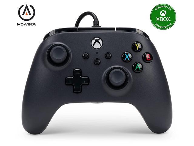 PowerA Wired Controller for Xbox Series X S - Black, gamepad, wired video game controller, gaming controller, works with Xbox One and Windows 10/11