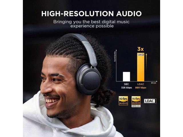 1MORE SonoFlow Active Noise Cancelling Headphones, Bluetooth Headphones with LDAC for Hi-Res Wireless Audio, 70H Playtime, Clear Calls, Preset EQ...