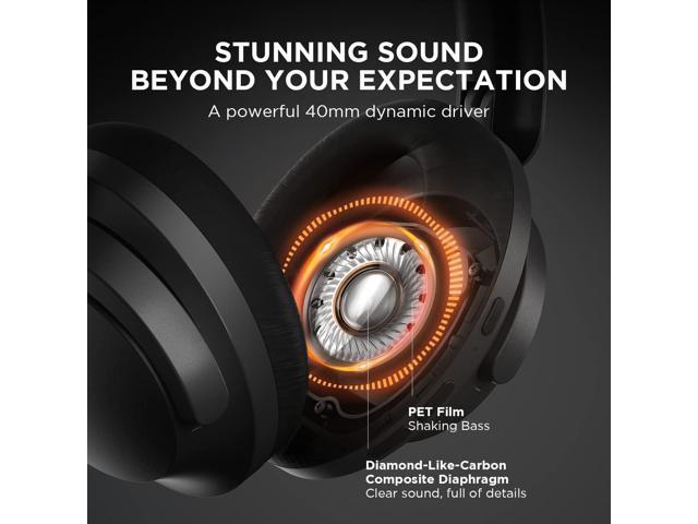 1MORE SonoFlow Active Noise Cancelling Headphones, Bluetooth Headphones with LDAC for Hi-Res Wireless Audio, 70H Playtime, Clear Calls, Preset EQ...