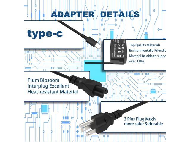 65W 45W USB C Laptop Charger for Lenovo Thinkpad Charger - Lenovo T480 T480s T490 T580 Charger T490s T580s T590 X1 T570 E480 E580 E485 E585 E490...