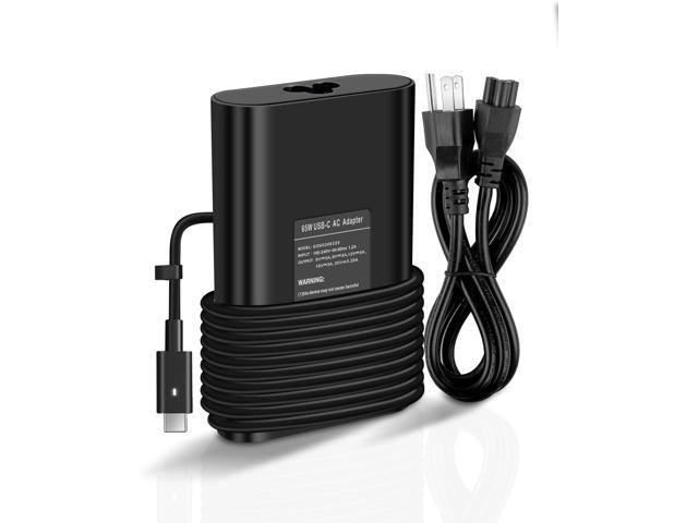 65W USB C Charger for Dell Chromebook 3100 3400 3300 5190 Latitude 7275 7370 5285 5290 5420 5520 5320 7410 7310 2-in-1 P28T P29T P30T LA65NM190.