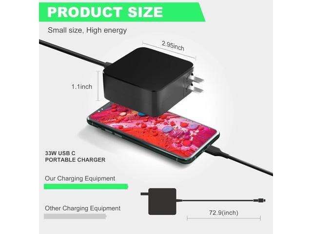 33W 19V 1.75A Laptop Charger for Asus Chromebook Flip C100PA C100P C100 C201 C201P C201PA Eeebook X205 X205T X205TA Vivobook E200H E200HA AD890526...