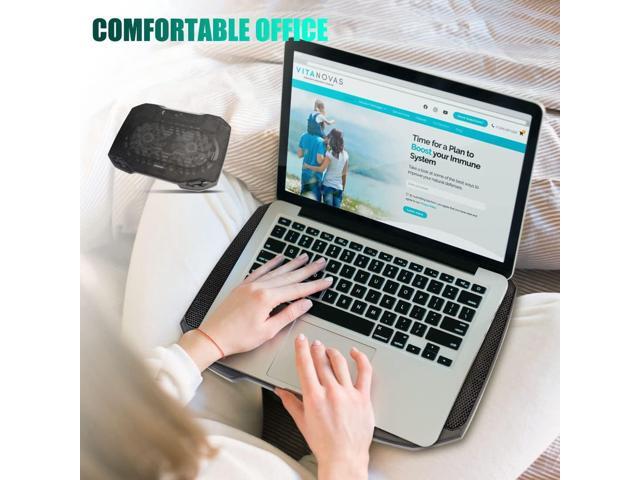 Laptop Cooling Pad, Gaming Laptop Cooler with 2 Quiet Big Fans, RGB 7 Color Light Change, Portable USB Laptop Stand 11 to 15.6 Inch, Slim and Easy...