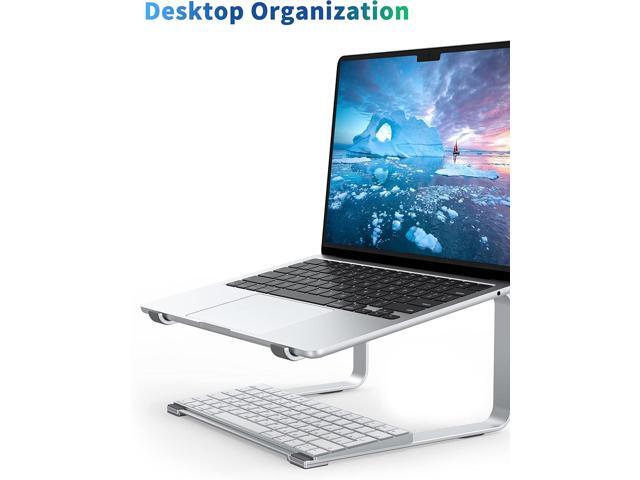 SOUNDANCE Laptop Stand for Desk, Metal Computer Riser, Heavy Stable PC Holder, Ergonomic Laptops Elevator for 12 to 17.3 Inches Notebook Computer,...
