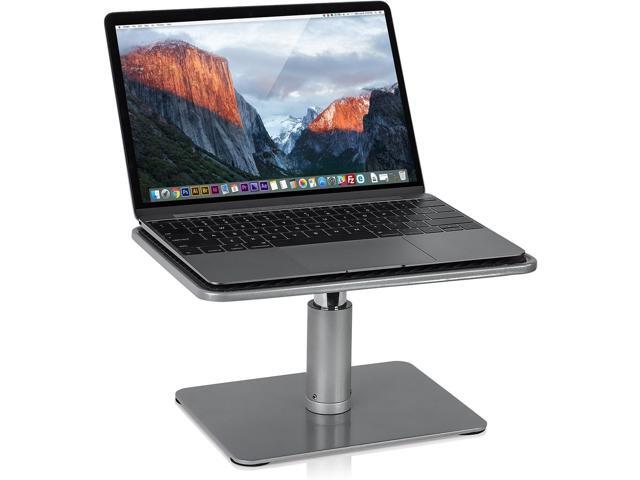 Mount-It! Adjustable Height Laptop Stand for MacBook Pro, Ergonomic Desk Riser for 11-15 Inch Laptops and 24-32 Inch Monitors