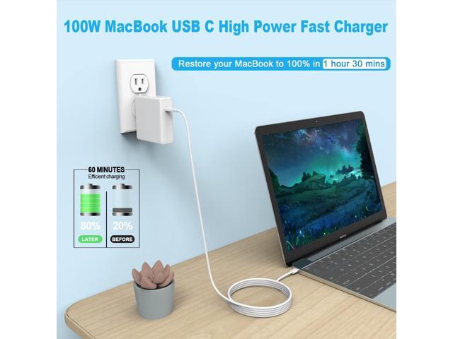 Replacement MacBook Air Charger for MacBook Pro Charger 100W USB C Power Adapter for Mac Book Pro 2023 2022 2021 2020 2019 2018 16 15 14 13 Inch...