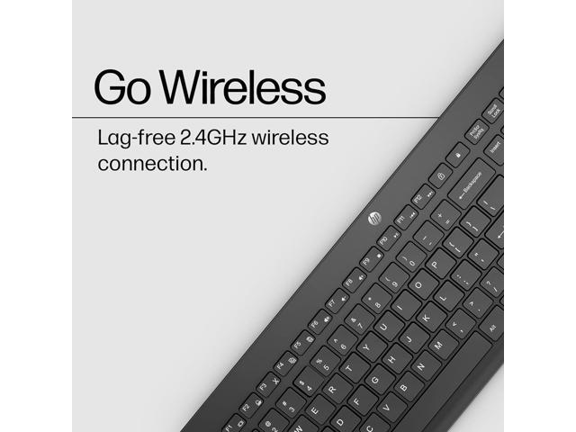 HP - 230 Full-size Wireless Keyboard - Black - image 3