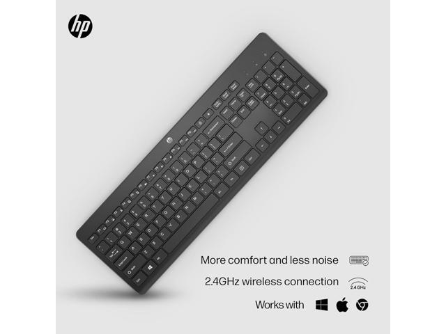 HP - 230 Full-size Wireless Keyboard - Black - image 2