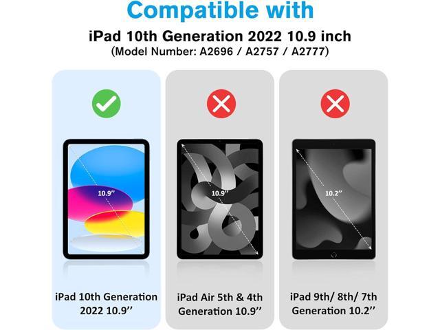 P iPad 10th Generation Case 2022 iPad 10.9 Case, iPad Cover 10th Generation iPad Case 10.9 inch, iPad 10 Gen Case Smart Folio for iPad 10th...