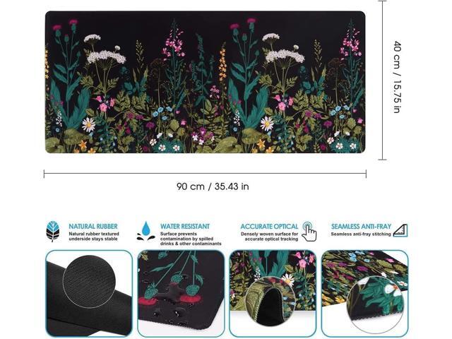 iCasso Desk Mat, Big Desk Pad, XXL Extended Gaming Mouse Pad, Large Mouse Pad for Desk Protector, Rubber Base Mousepad with Stitched Edges,...