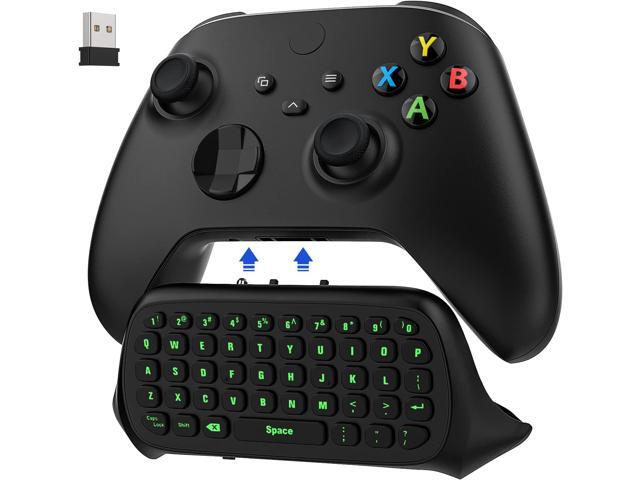 MoKo Green Backlight Keyboard for Xbox One Controller, Xbox Series X/S, Wireless Gaming Chatpad Keypad with USB Receiver & 3.5mm Audio Jack, Xbox...